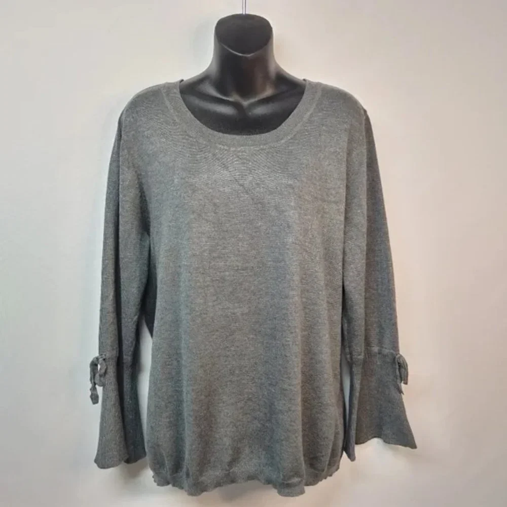 Liz Claiborne Women's Grey Sweater Size XL
